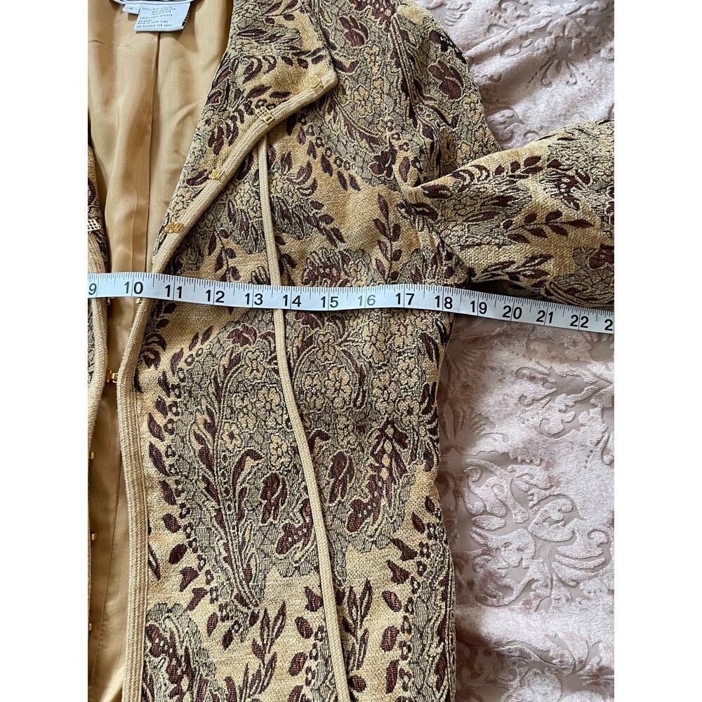 Vintage 90s‎ Carlisle Velvet Brocade Jacquard Jacket Upholstery 6 - Picture 4 of 6
